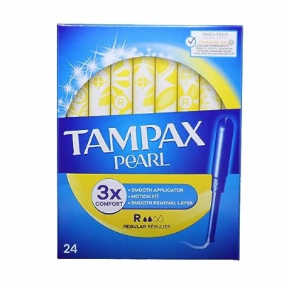 Abbildung von Tampax Pearl Regular Tampons mit Applikator, 24 Stück