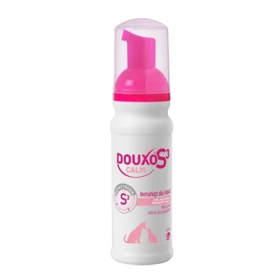 Abbildung von DOUXO S3 Calm Mousse für Hunde und Katzen Hygiene empfindliche Haut lindert schützt hypoallergener Duft, 150 ml