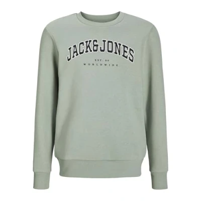 Abbildung von Jack &amp; Jones Junior Jjecaleb Varsity CREW NECK Sweatshirt für Kinder, Größe: 128, Iceberg green