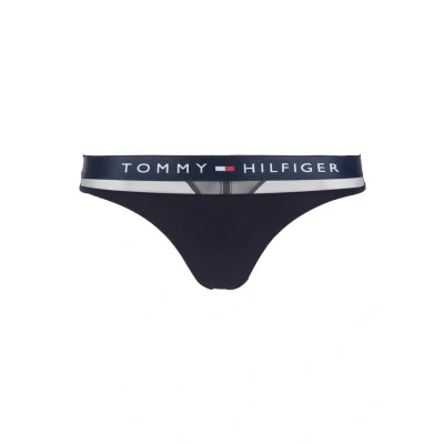 Abbildung von Tommy Hilfiger Sheer FLEX Thong String, Damen, Größe: Small, Navy blazer