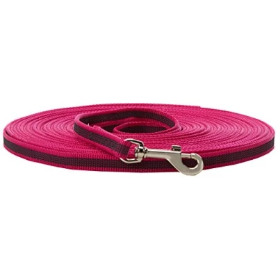 Abbildung von IDC Color &amp; Gray gumierte Leine, 14 mm x 1,2 m mit Schlaufe, Pink Grau
