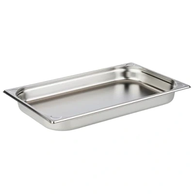 Abbildung von APS 81109 GN Behälter 1/1, Gastronormbehälter Edelstahl rostfrei/Abmessungen 32,5 x 53 cm/Tiefe 55 mm/Volumen 6,5 Liter