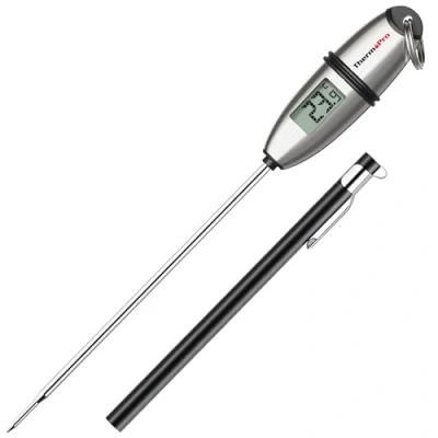 Abbildung von ThermoPro TP02S Digitales Bratenthermometer Fleischthermometer Thermometer Kochen Küchenthermometer Grillthermometer mit langer Sonde, für Braten, Kochen, Grillen/BBQ, Backen, Baby Ernährung