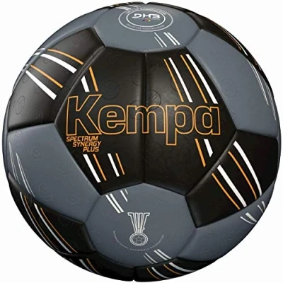 Abbildung von Kempa SPECTRUM SYNERGY PLUS Handball Trainings und Spielball mit einzigartiger 30 Panel Konstruktion für jede Altersklasse geeignet schwarz/anthra Größe 2
