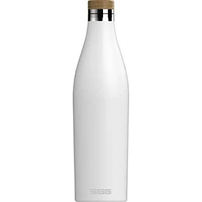 Abbildung von SIGG Isolierte Trinkflasche Meridian Auslaufsicher Extra schlank BPA frei Plastikfrei Doppelwandiger 18/8 Edelstahl Bambus Schraubverschluss 0,5L / 0,7L