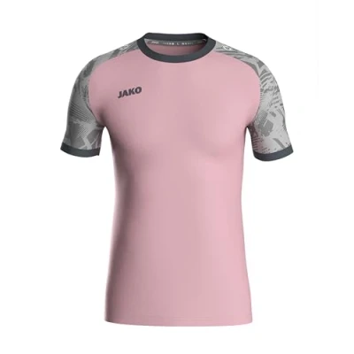 Abbildung von JAKO ICONIC Trikot Kinder Dusky Pink, Soft Grey, Anthra Light, Gr. 140 Nachhaltiges Sport Shirt kurzarm aus 100% recyceltem Polyester, Feuchtigkeitstransportierend