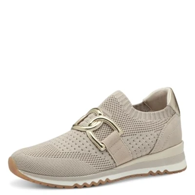 Abbildung von MARCO TOZZI Damen Slip On Sneaker zum Schlupfen Elastisch, Beige (Dune Comb), 39 EU