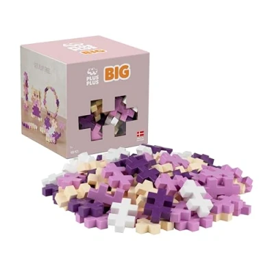 Abbildung von Plus Tier 3491 Geniales Konstruktionsspielzeug, Big Bloom, Kreativ Bausteine in Aufbewahrungsbox für Kinder ab 12 Monaten, 100 Teile