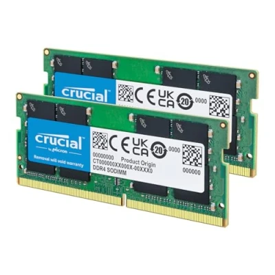 Abbildung von Crucial RAM CT2K16G4SFRA32A 32GB (2x16GB) DDR4 3200MHz CL22 (2933MHz oder 2666MHz) Laptop Arbeitsspeicher Kit