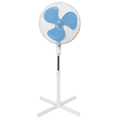 Abbildung von Bestron Standventilator mit drei Geschwindigkeitsstufen, Ventilator 75 Oszillation Funktion &amp; höhenverstellbar bis 122 cm, Ø 45 W, ASV45W, Farbe: Weiß
