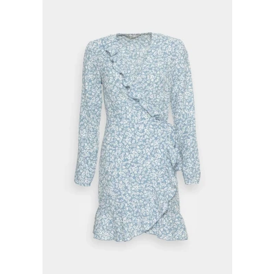 Abbildung von ONLY Onlcarly L/S Short NOOS WVN Freizeitkleid, Damen, Größe: 42, Cashmere blue