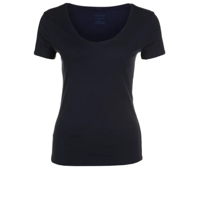 Abbildung von Schiesser Damen Shirt 1/2 Arm Naturschönheit Unterhemd, Blau (Nachtblau 804), 42 EU