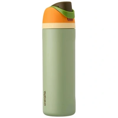 Abbildung von Owala FreeSip Isolierte Edelstahl Trinkflasche mit Strohhalm, 710 ml BPA frei, optimal für Sport, Fitness, Outdoor und Reisen, Camo Cool