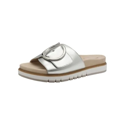 Abbildung von Tamaris Pantolette flach, Damen, Größe: 40, Silver Schuhe