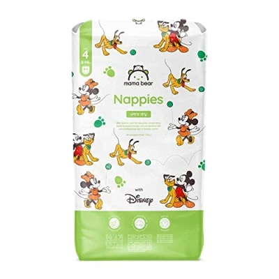 Abbildung von Amazon Marke: Mama Bear Disney Ultra Dry Windeln Größe 4 (8 14 kg), Weiß, 84 Stück (1 er Pack)