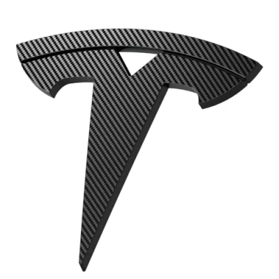 Abbildung von Spigen Tesla Model 3 Highland 2024 Vorderes Emblem Logo Aufkleber, Perfekte Anpassung und Abdeckung, Einfache Installation, Kompatibel mit Zubehör Carbon