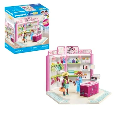 Abbildung von PLAYMOBIL MyLife 71537 Beauty Boutique, spannende Stilberatung für das perfekte Outfit, inklusive Ansteckern, Halsketten und mehr, kreatives Spielzeug Kinder ab 5 Jahren