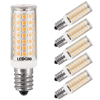Abbildung von LEDGLE 8W LED Glühbirnen E14 Lampe, 88 LEDs 700lm, Warmweiß, 3000K, Weitwinkel, 80W Traditionelles Lampenäquivalent, 6er