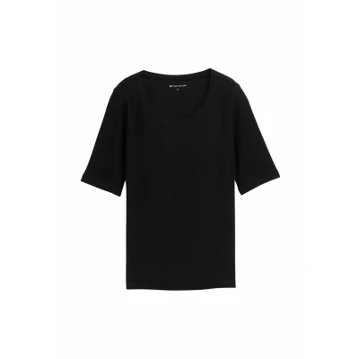 Abbildung von TOM TAILOR Damen 1047728 T Shirt, 14482 Deep Black, L