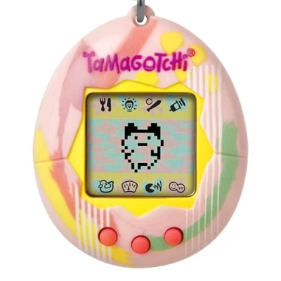 Abbildung von Bandai Tamagotchi Original Art Style Elektronisches virtuelles Tier mit Farbdisplay, 3 Tasten und Spielen Interaktives auf Deutsch Kinderspielzeug ab 8 Jahren 42883