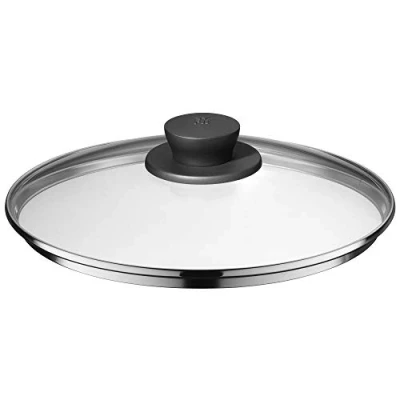 Abbildung von WMF Pfannen Topfdeckel 24 cm, Glasdeckel mit Kunststoffknauf, Deckel für Töpfe &amp; Pfannen, hitzebeständiges Glas, spülmaschinengeeignet