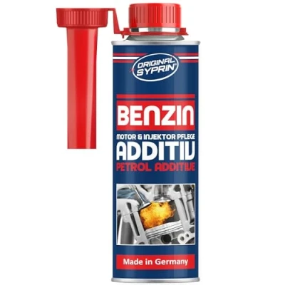 Abbildung von SYPRIN Benzin Additiv 250ml Benzinzusatz für bessere Motorenleistung und Abgaswerte Zusatz gegen Verkorkungen an Ventilen Einspritzdüsen