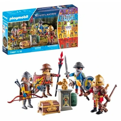 Abbildung von PLAYMOBIL Novelmore 71487 My Figures: Ritter von Novelmore, mit Zwei Rittern und Burnham Raiders, individuell zusammenstellbare Figuren, detailreiches Spielzeug für Kinder ab 5 Jahren
