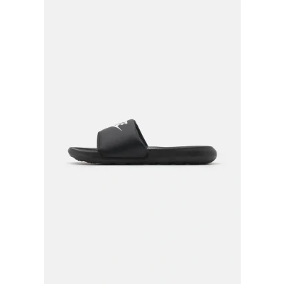 Abbildung von Nike Sportswear Victori ONE Slide Pantolette flach, Damen, Größe: 35.5, Black/white Hochwertiges lederimitat