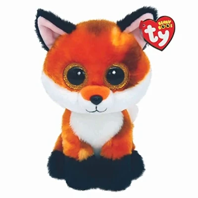 Abbildung von Ty Meadow Fox Beanie Boos 6&quot; Baby Soft Plush Toy Collectible Cuddly Stuffed Teddy, STK