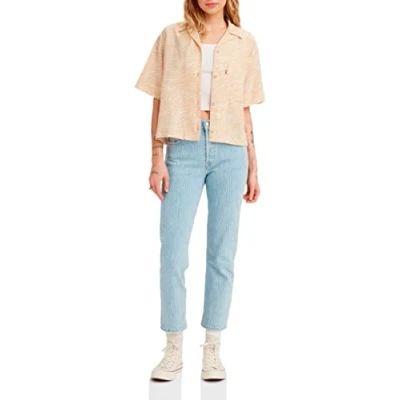Abbildung von Levi&#039;s Damen 501® Crop Jeans,Blue Pattern,25W / 28L
