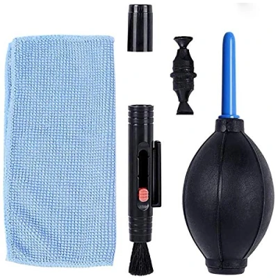 Abbildung von Foto Reinigungsset, Profi Kamera Reinigungsstift, Mikrofasertuch, Leere Wiederverwendbare Sprühflasche für DSLR Kamera, Smartphone, Handy, Tablet, PC, Camcorder