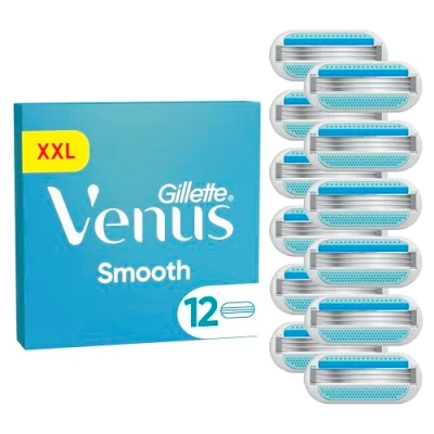 Abbildung von Gillette Venus Smooth Damen Rasierklingen, 12 Ersatzklingen
