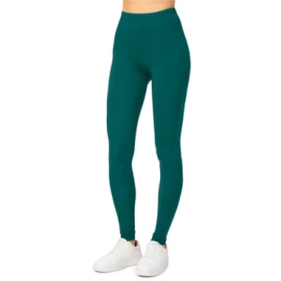 Abbildung von Merry Style Damen Lange Leggings aus Viskose MS10 143 (Smaragdgrün, M)