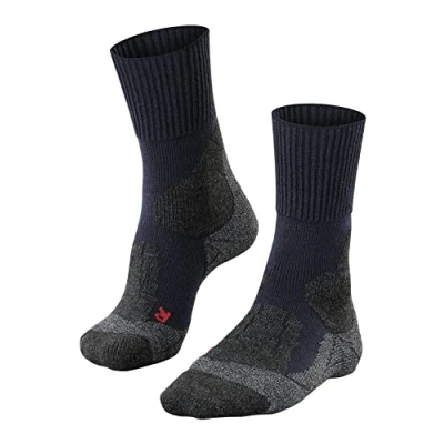 Abbildung von FALKE Herren Wandersocken TK1 Adventure M SO Wolle antiblasen dick 1 Paar, Blau (Marine 6120), 44 45