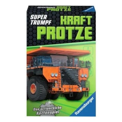 Abbildung von Ravensburger Kartenspiel, Supertrumpf Kraftprotze 20695, Quartett und Trumpf Spiel für Technik Fans ab 7 Jahren