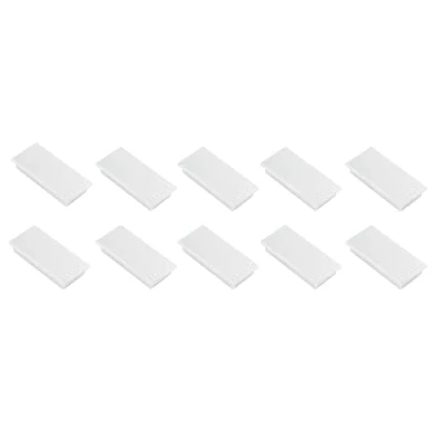 Abbildung von FRANKEN Magnete Rechteckig, 10 Stück, Hochwertige Haftmagnete für Büro, Haushalt, Werkstatt, ideal Whiteboards, Kühlschrank, Plantafeln oder Schaukästen, 23 x 50 mm, Weiß, HM2350 09