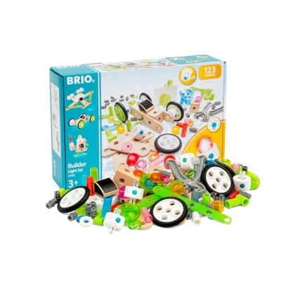 Abbildung von BRIO Builder 34593 Licht Konstruktionsset, 120 TLG. Das kreative Konstruktionsspielzeug aus Schweden mit mehrfarbigen Bausteinen Für noch mehr Spielspaß Kinder ab 3 Jahren
