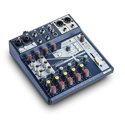 Abbildung von Soundcraft Notepad 8FX Kleinformatiges analoges Mischpult mit USB Ein/Ausgang und Lexicon Effekten