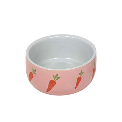 Abbildung von Nobby Nager Keramik Napf Wortel, pink Ø 11 x 4,5 cm, 0,3 l, 1 Stück