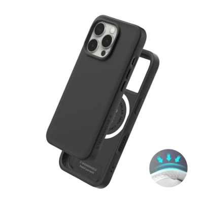 Abbildung von RhinoShield Hülle kompatibel mit MagSafe für [iPhone 16 Pro] SolidX Schlankes, stoßdämpfendes Schutzcase verstärktem Design und 3,5 m Fallschutz Schwarz