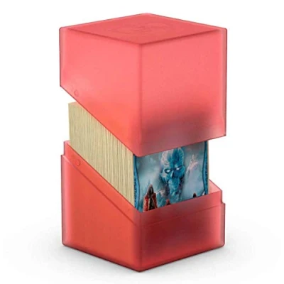 Abbildung von Ultimate Guard UGD010693 Boulder Deck Case 100+ Standardgröße Kartenbox, Fest, Rubin