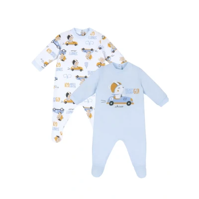 Abbildung von Chicco SET 2 Pieces Strampler für Kinder, Größe: 44, Light blue