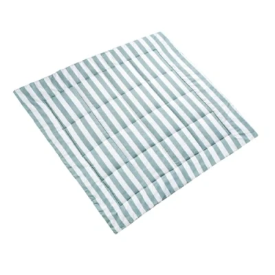 Abbildung von molis&amp;co Krabbeldecke für Baby 120x120 cm 100% Baumwolle (OEKO TEX) Spielmatte Multifunktional, Dick &amp; weich gepolstert Ideal als Babydecke Spieldecke Popcorn Stripes