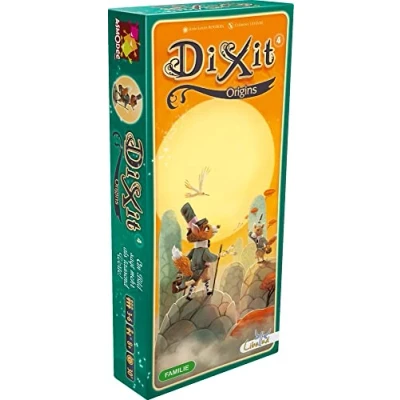 Abbildung von Libellud, Dixit 4 Origins, Erweiterung, Familienspiel, Kartenspiel, 3 8 Spieler, Ab 8+ Jahren, 30+ Minuten, Deutsch