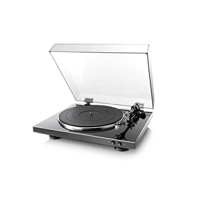 Abbildung von Denon DP 300 F Vollautomatischer Plattenspieler (Riemenantrieb, integrierter Vorverstärker, Vollautomatik) schwarz