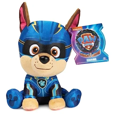 Abbildung von GUND PAW Patrol der Mighty Kinofilm Chase, 15 cm original Plüschtier zum 2023, ideal Nachspielen Kinoabenteuer und als Lieblingskuscheltier, Spielzeug für Kinder ab 1 Jahr
