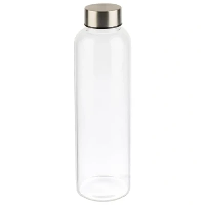 Abbildung von APS 66907 Trinkflasche/Glasflasche, 6,5 x 6,5, Höhe 23,5 cm, Ø 0,55 Liter, transparent