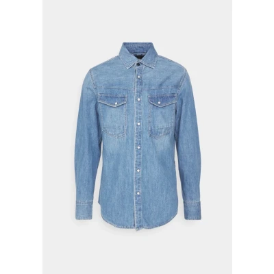 Abbildung von G Star SLIM Denim Shirt Hemd, Herren, Größe: Large, Faded cricket blue