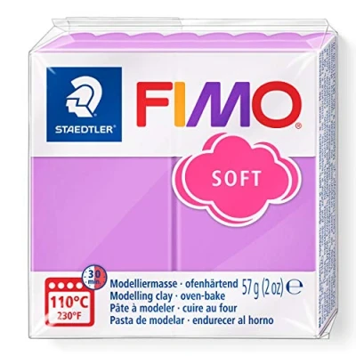 Abbildung von STAEDTLER 8020 62 Fimo Soft Normalblock, Modelliermasse, 57 g, lavendel