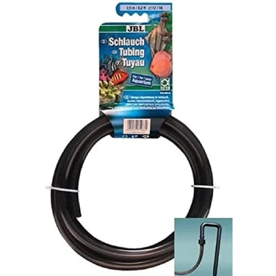 Abbildung von JBL Wasserschlauch Ø19/27, Länge: 2,5 m, Geeignet für Aquarium, Teich und Aqua Terrarium, Aquaschlauch, Grau